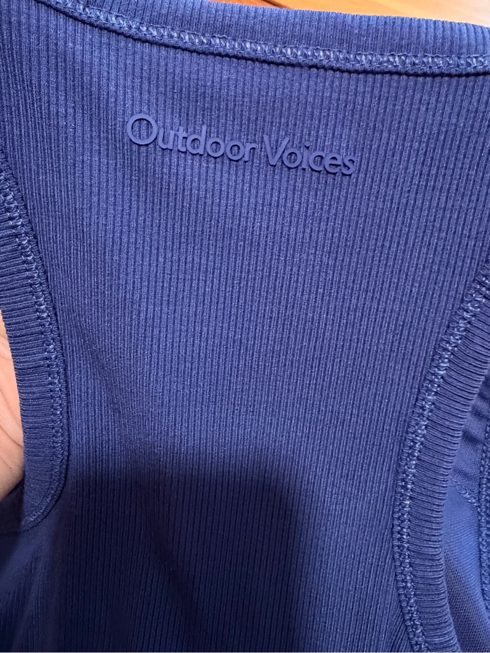 Outdoor Voices Navy Ribbed Racerback Tank - Picture 12 of 15